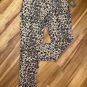 Vince Camuto leopard print trousers